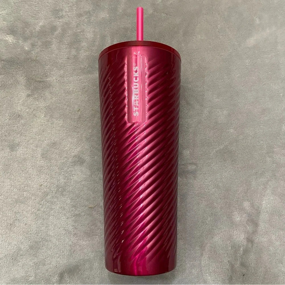 Starbucks Other - New! Starbucks venti stainless steel tumbler pinkish red